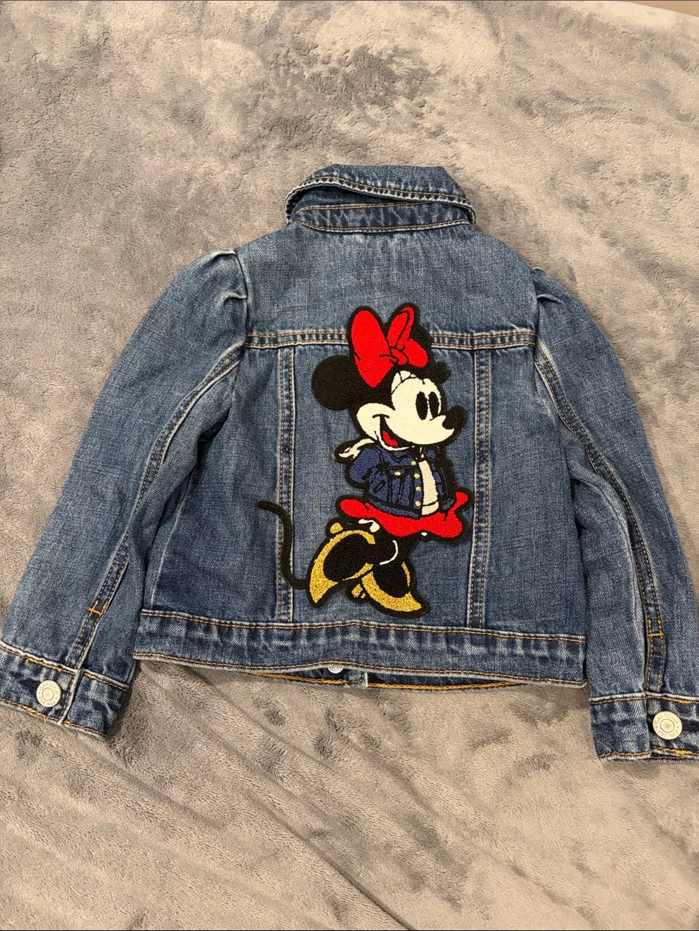 Baby Gap Disney Minnie Mouse Toddler Girls' Denim Jacket - 3T